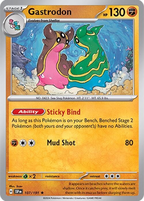 Gastrodon 107/191 Rare Surging Sparks Pokémon card