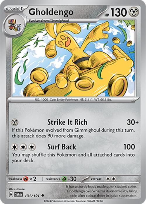 Gholdengo 131/191 Uncommon Surging Sparks Pokémon card