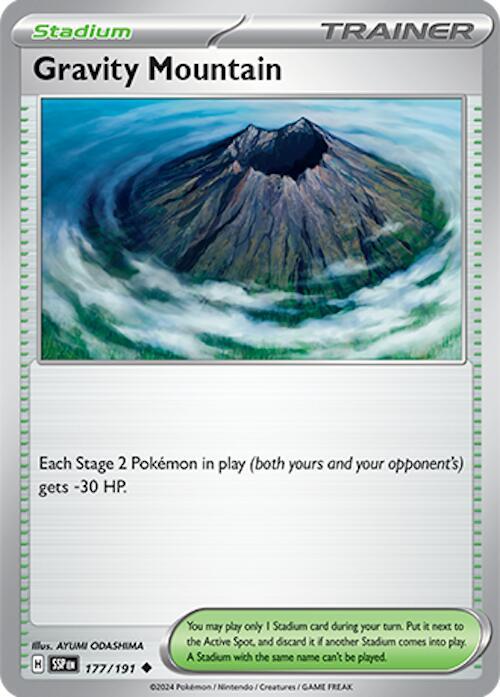 Gravity Mountain 177/191 Uncommon Surging Sparks Pokémon card
