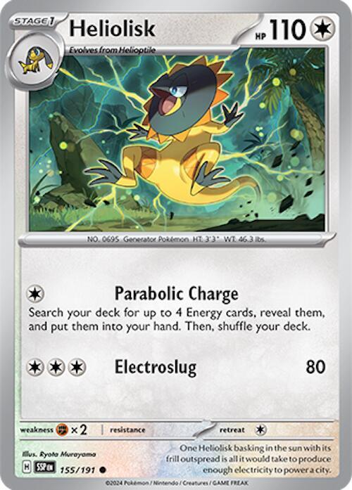 Heliolisk 155/191 Common Surging Sparks Pokémon card