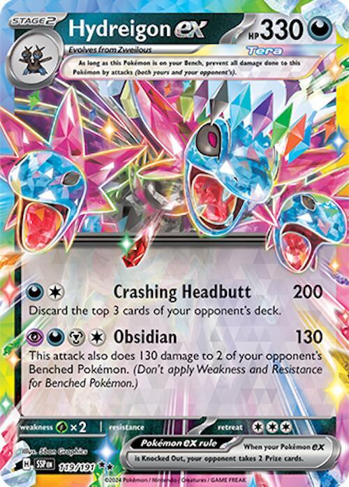 Hydreigon ex - 119/191 119/191 Double Rare Surging Sparks Pokémon card