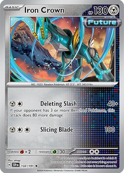 Iron Crown 132/191 Rare Surging Sparks Pokémon card