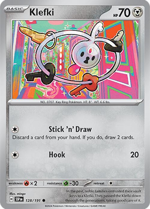 Klefki 128/191 Common Surging Sparks Pokémon card