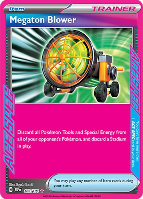 Megaton Blower - 182/191 ACE SPEC Rare SV08: Surging Sparks