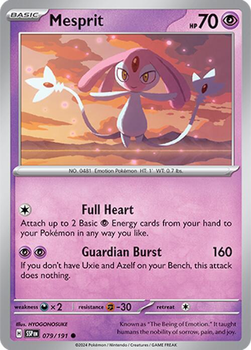 Mesprit - 079/191 079/191 Common Surging Sparks Pokémon card