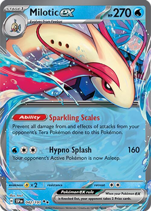 Milotic ex - 042/191 042/191 Double Rare Surging Sparks Pokémon card