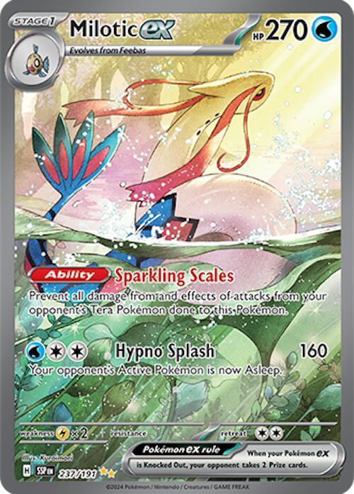 Milotic ex - 237/191 237/191 Special Illustration Rare Surging Sparks Pokémon card