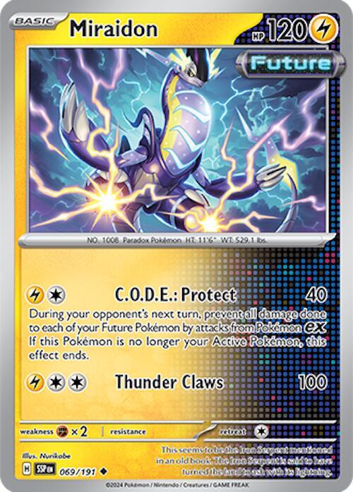 Miraidon 069/191 Uncommon Surging Sparks Pokémon card