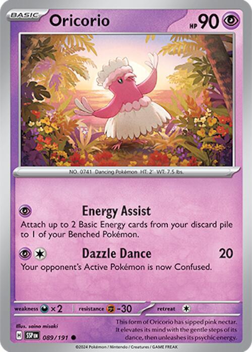 Oricorio - 089/191 089/191 Common Surging Sparks Pokémon card