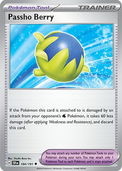Passho Berry 184/191 Uncommon Surging Sparks Pokémon card