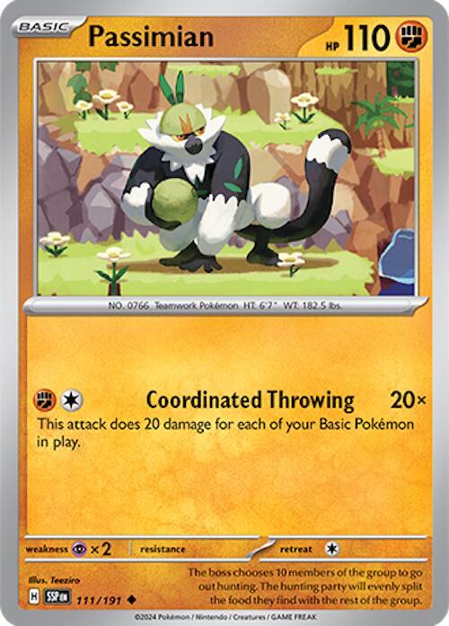Passimian 111/191 Uncommon Surging Sparks Pokémon card