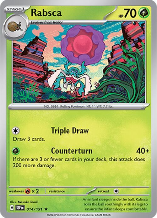 Rabsca 014/191 Rare Surging Sparks Pokémon card