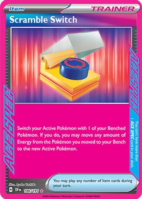 Scramble Switch 186/191 ACE SPEC Rare Surging Sparks Pokémon card