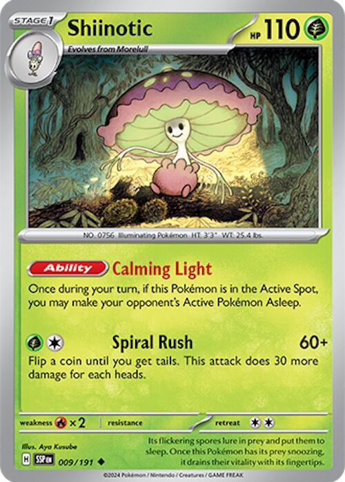 Shiinotic - 009/191 009/191 Uncommon Surging Sparks Pokémon card