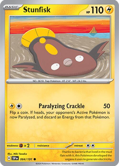 Stunfisk - 064/191 064/191 Common Surging Sparks Pokémon card