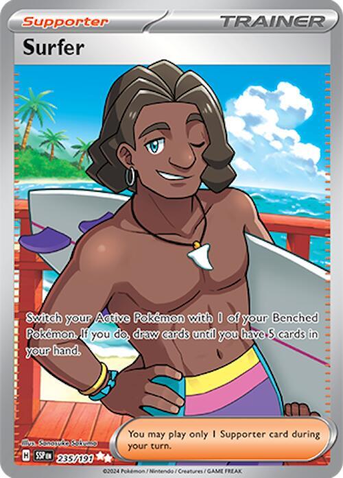 Surfer - 235/191 235/191 Ultra Rare Surging Sparks Pokémon card