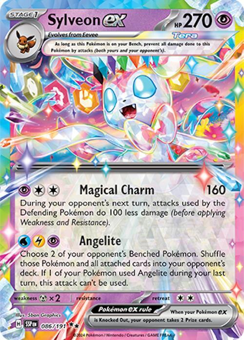 Sylveon ex 086/191 Double Rare Surging Sparks Pokémon card