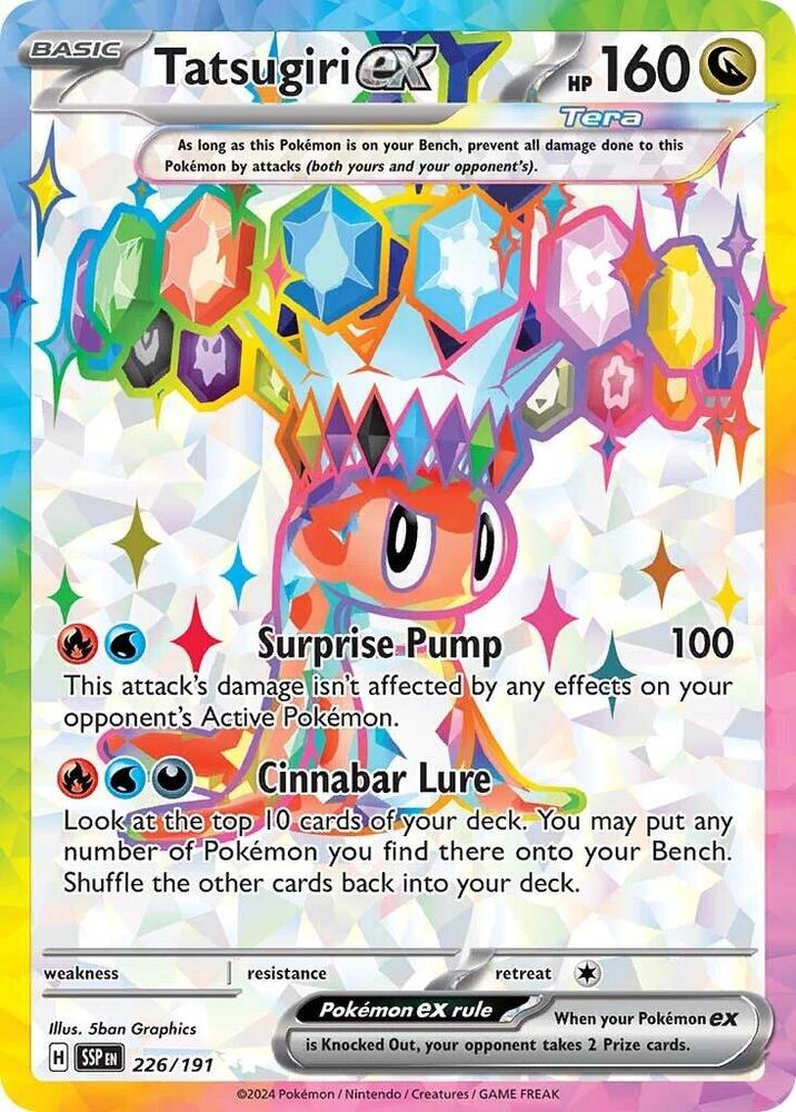 Tatsugiri ex - 226/191 226/191 Ultra Rare Surging Sparks Pokémon card