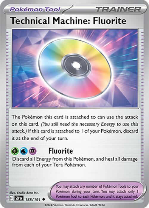 Technical Machine: Fluorite 188/191 Uncommon Surging Sparks Pokémon card