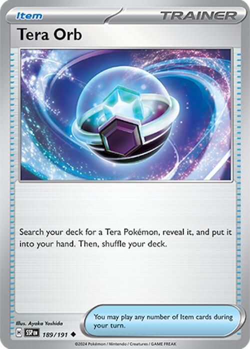 Tera Orb 189/191 Uncommon Surging Sparks Pokémon card