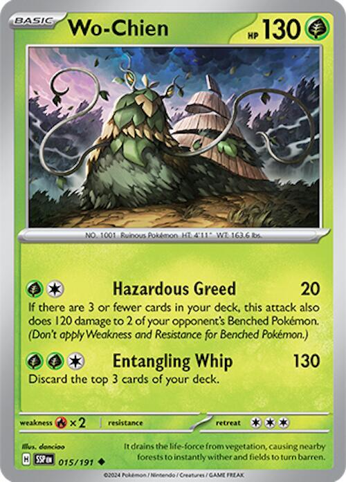 Wo-Chien 015/191 Uncommon Surging Sparks Pokémon card