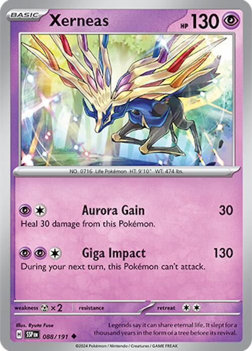 Xerneas 088/191 Uncommon Surging Sparks Pokémon card