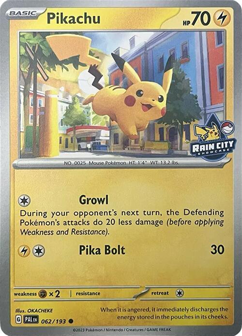 Pikachu (Rain City Showcase) 062/193 Promo Miscellaneous Cards & Products Pokémon card