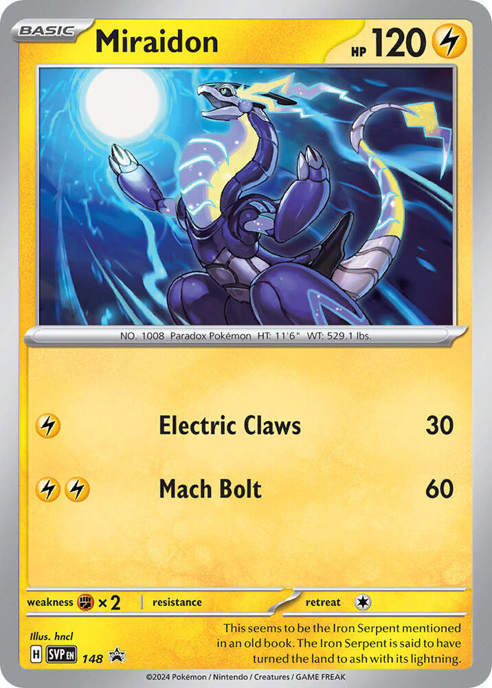 Miraidon - 148 - 148 Promo SV: Scarlet & Violet Promo Cards