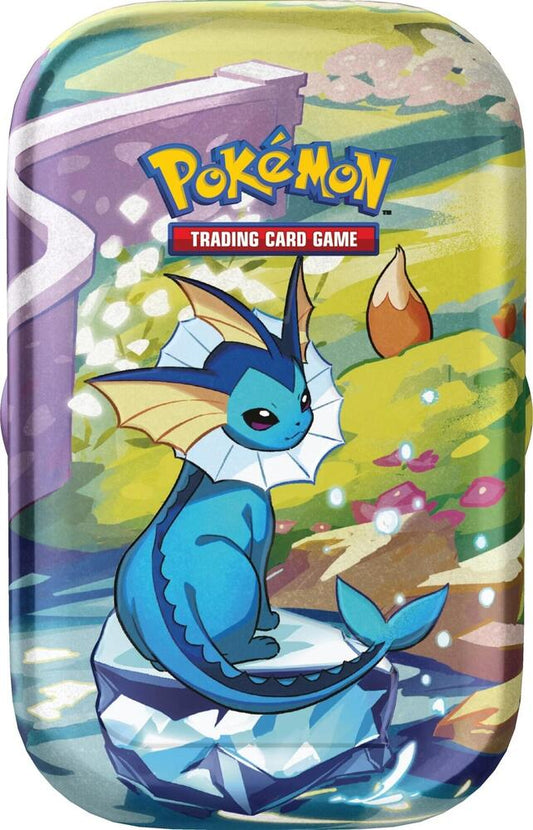 Prismatic Evolutions Mini Tin [Vaporeon] Pokémon card