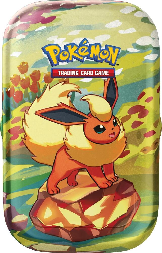 Prismatic Evolutions Mini Tin [Flareon] Pokémon card