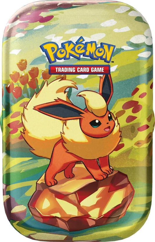 Prismatic Evolutions Mini Tin [Flareon] Pokémon card