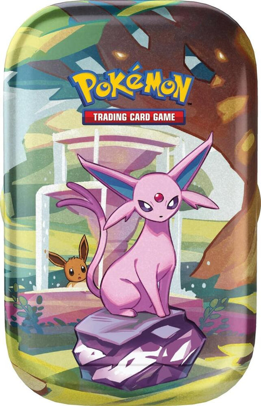 Prismatic Evolutions Mini Tin [Espeon] Pokémon card