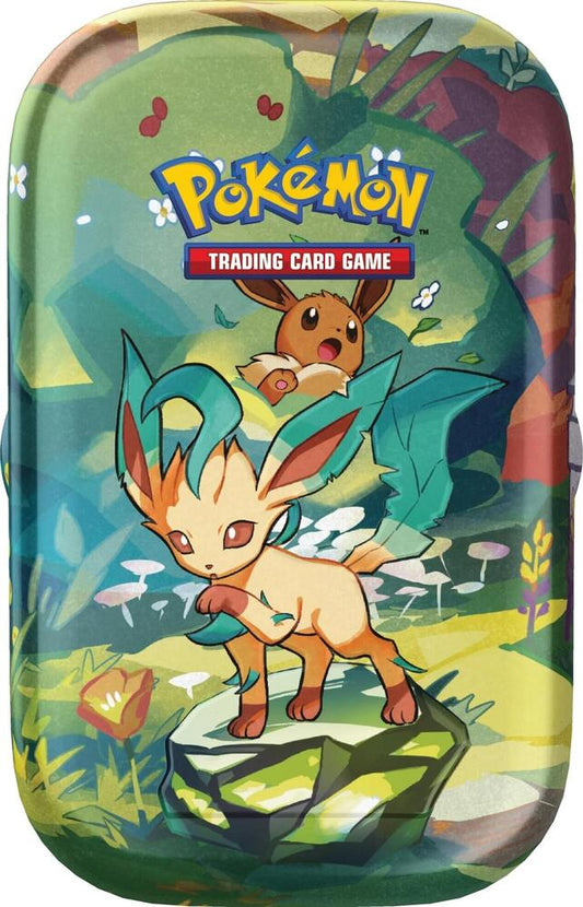 Prismatic Evolutions Mini Tin [Leafeon] Pokémon card