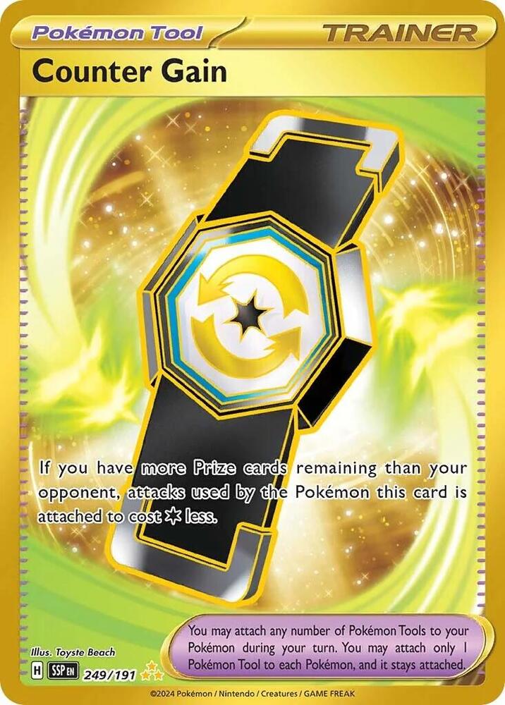 Counter Gain - 249/191 249/191 Hyper Rare Surging Sparks Pokémon card