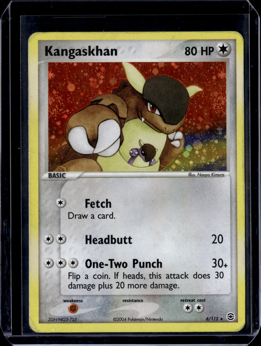 Kangaskhan FireRed & LeafGreen #6/112 Holofoil Pokémon Card (front)