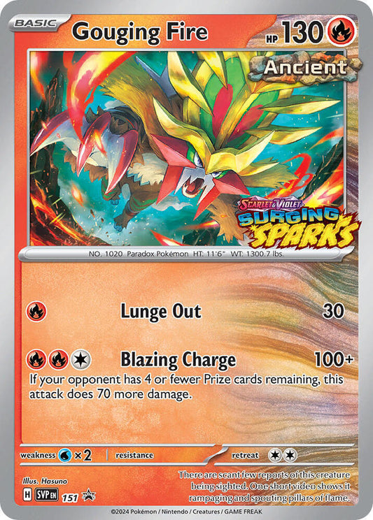 Gouging Fire - 151 - 151 Promo SV: Scarlet & Violet Promo Cards