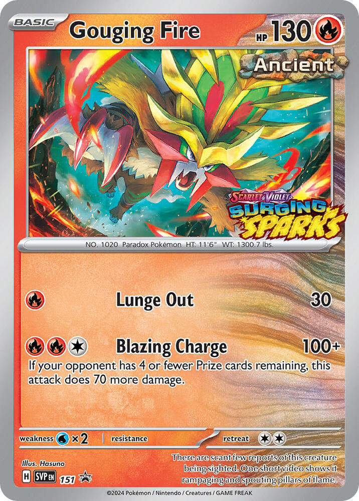Gouging Fire - 151 151 Promo Scarlet & Violet Promo Cards Pokémon card