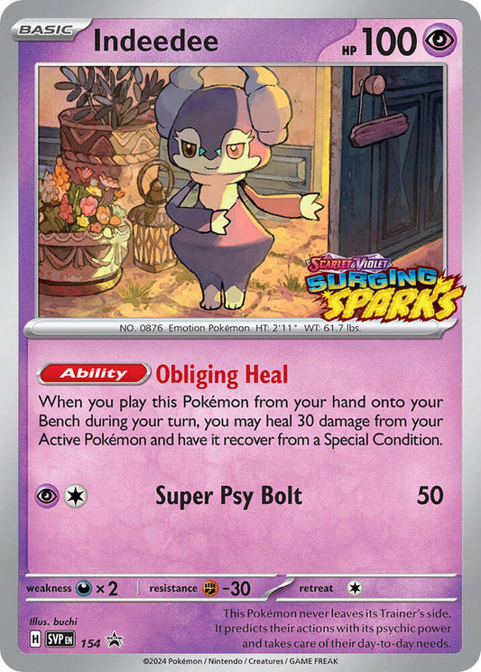 Indeedee - 154 - 154 Promo SV: Scarlet & Violet Promo Cards