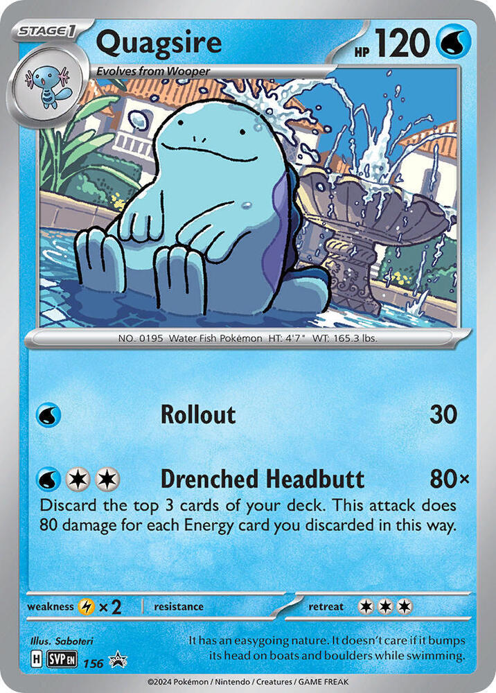 Quagsire - 156 156 Promo Scarlet & Violet Promo Cards Pokémon card