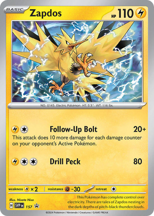 Zapdos - 157 - 157 Promo SV: Scarlet & Violet Promo Cards