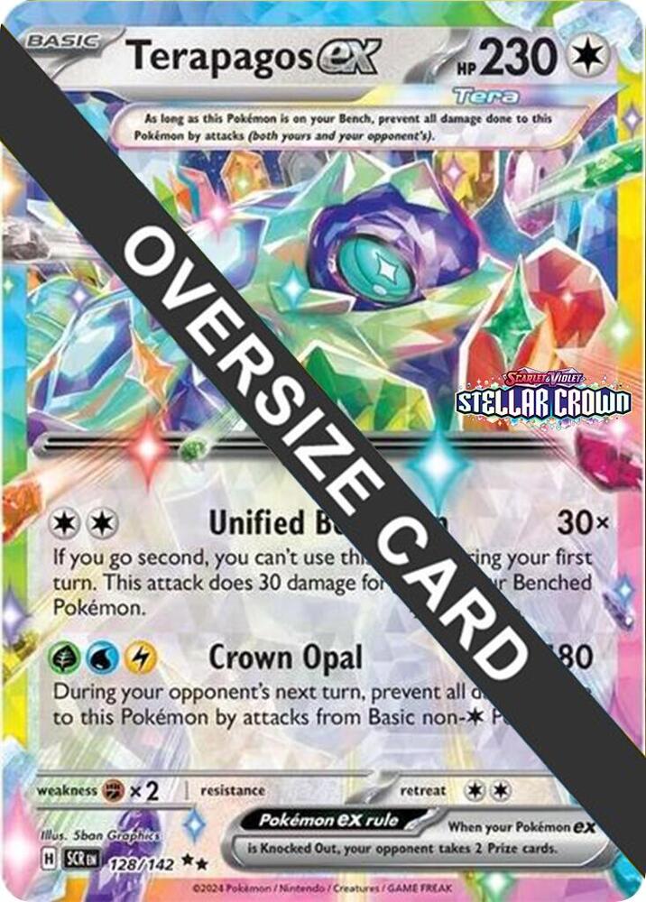 Terapagos ex - 128/142 128/142 Double Rare Jumbo Cards Pokémon card