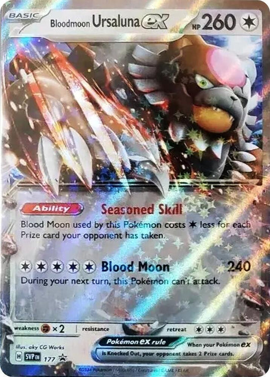 Bloodmoon Ursaluna ex - 177 - 177 Promo SV: Scarlet & Violet Promo Cards