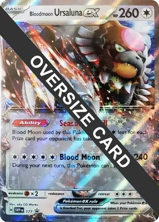 Bloodmoon Ursaluna ex - 177 - 141/167 Double Rare Jumbo Cards