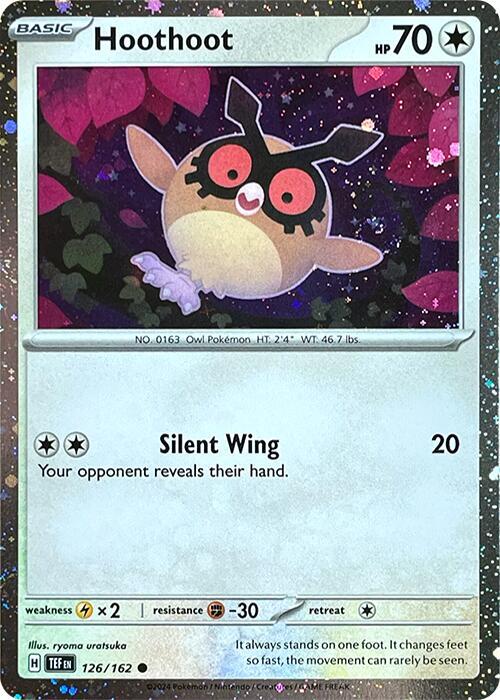 Hoothoot - 126 (Cosmos Holo) - 126/162 Promo SV: Scarlet & Violet Promo Cards