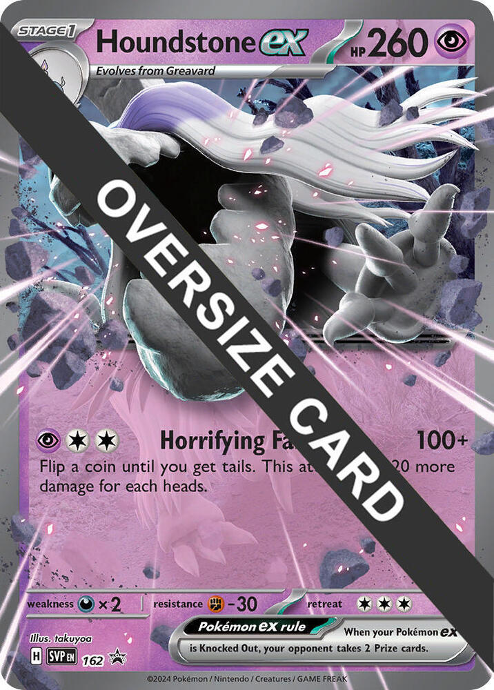 Houndstone ex - 162 162 Promo Jumbo Cards Pokémon card
