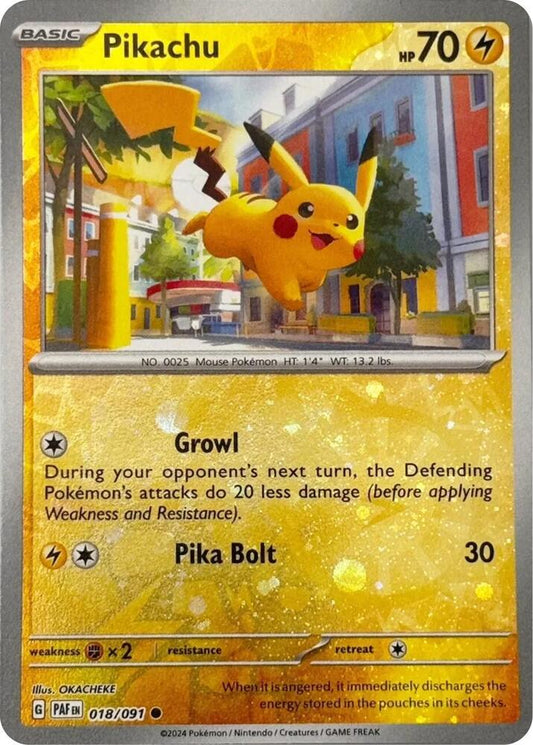 Pikachu - 018/091 (Reverse Cosmos Holo) 018/091 Promo Miscellaneous Cards & Products Pokémon card