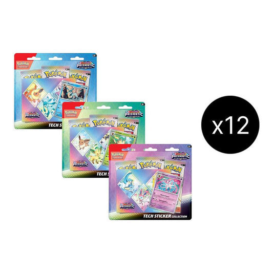 Prismatic Evolutions Tech Sticker Collection Case Pokémon card
