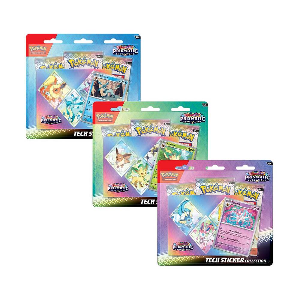 Prismatic Evolutions Tech Sticker Collection [Set of 3] Pokémon card