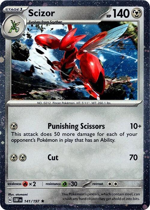 Scizor - 141/197 (Cosmos Holo) 141/197 Promo Miscellaneous Cards & Products Pokémon card