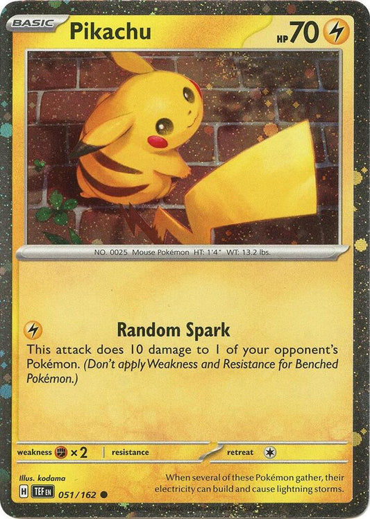 Pikachu - 051/162 (Cosmo Holo) 051/162 Promo Miscellaneous Cards & Products Pokémon card